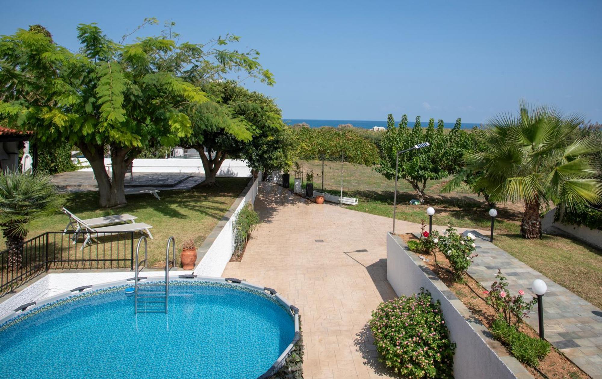 Villa Eleni 100M From The Sea Rapanianá Exterior foto